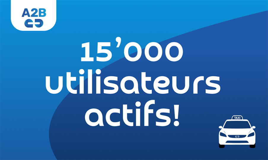 A2B Swiss dépasse la barre des 15&rsquo;000 utilisateurs